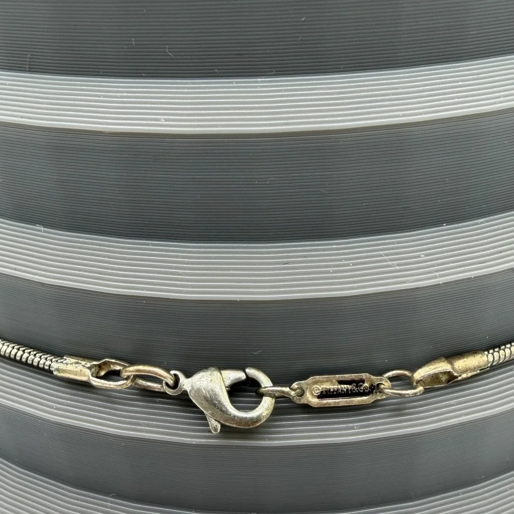 Vintage 1980s Gold Filled Mom Rose Locket 925 Silver Chain‎ Necklace Spring